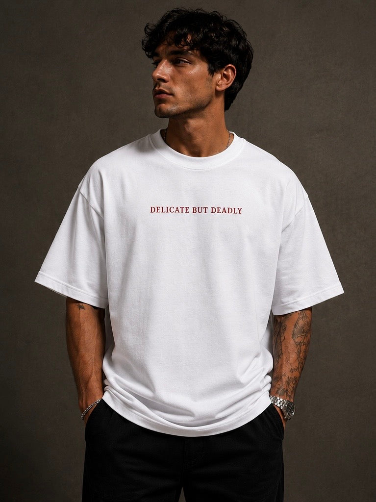 Rajhans-Delicate but Deadly Unisex Oversized T-Shirt