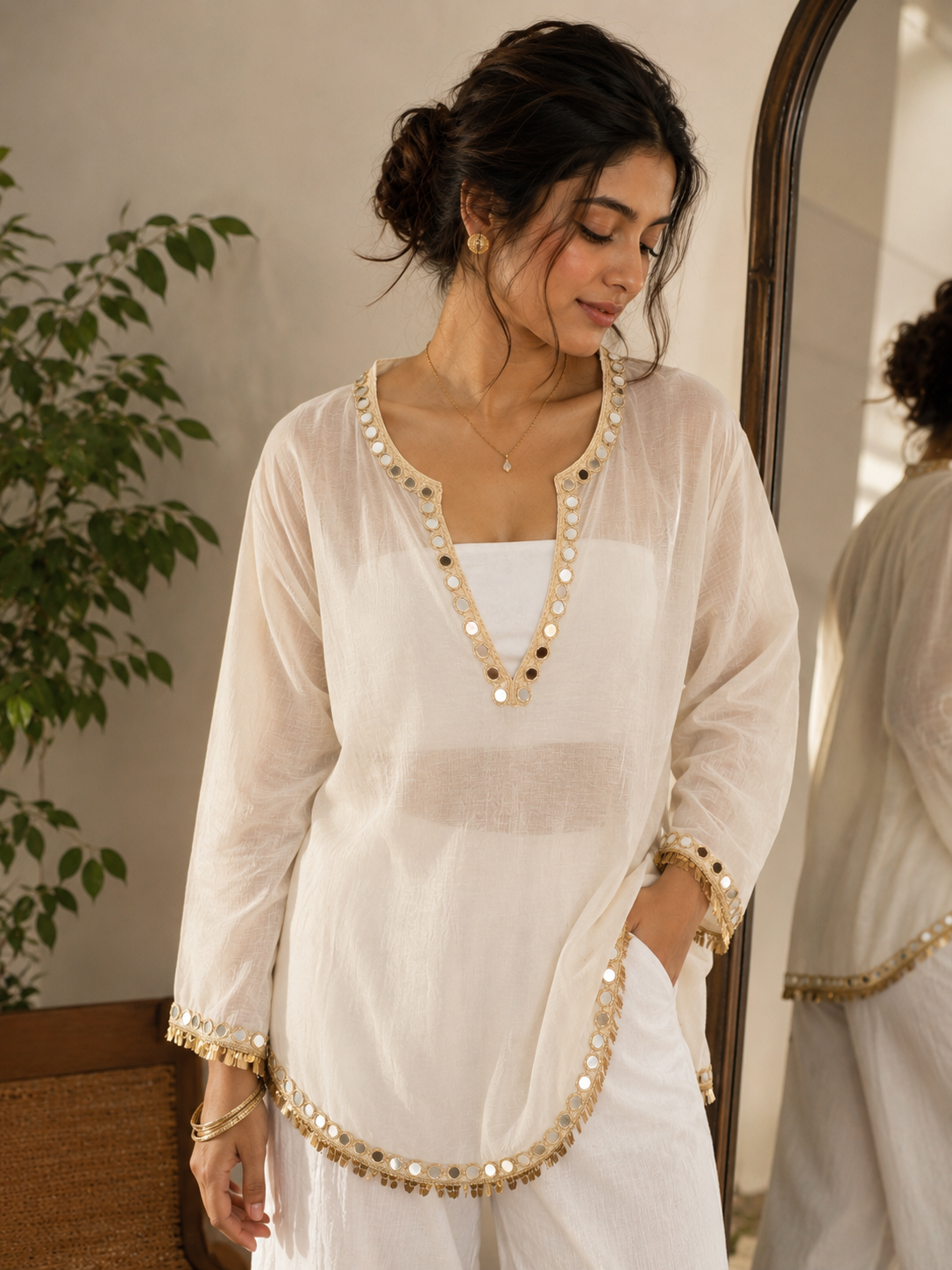 Noor Sheer Top
