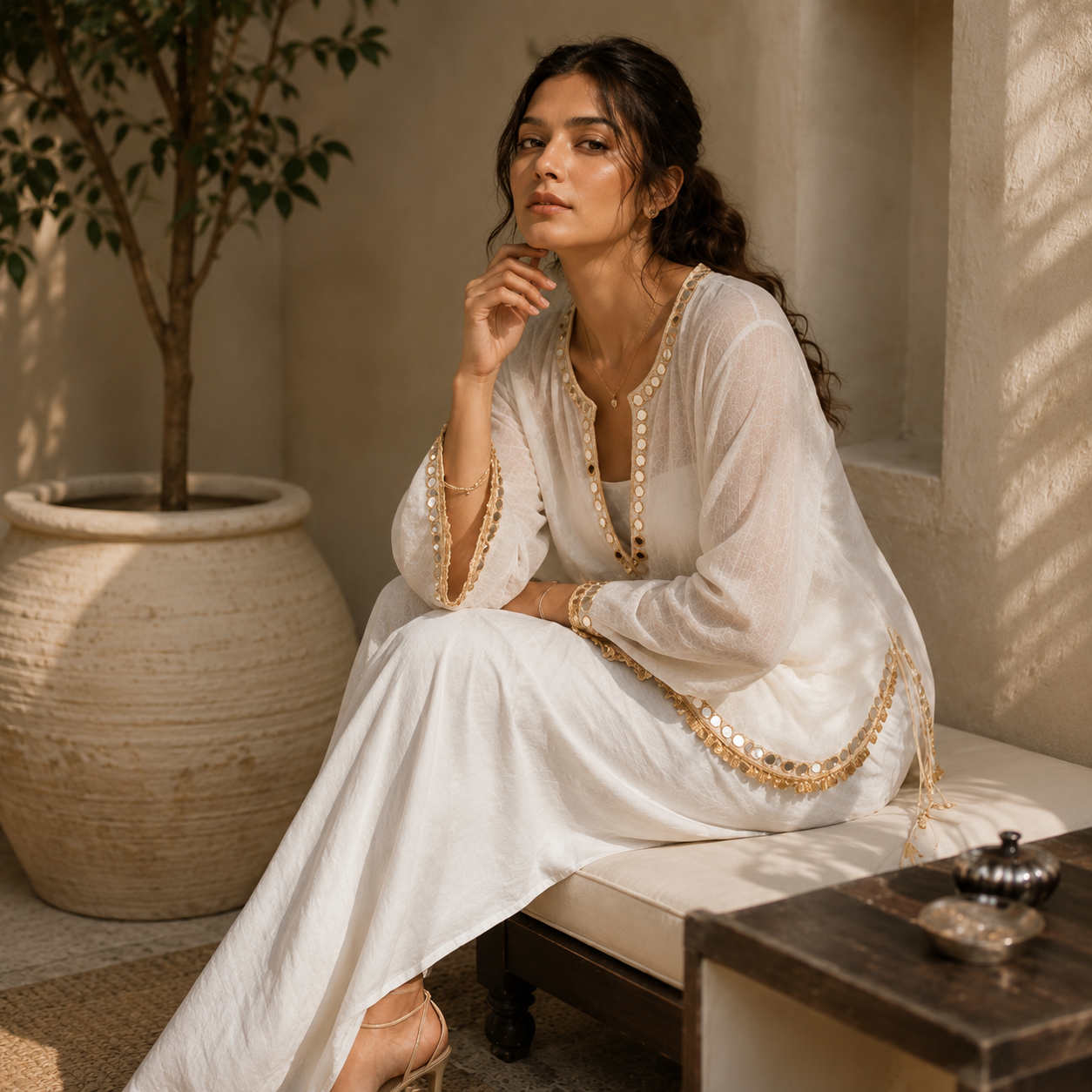 Noor Sheer Top