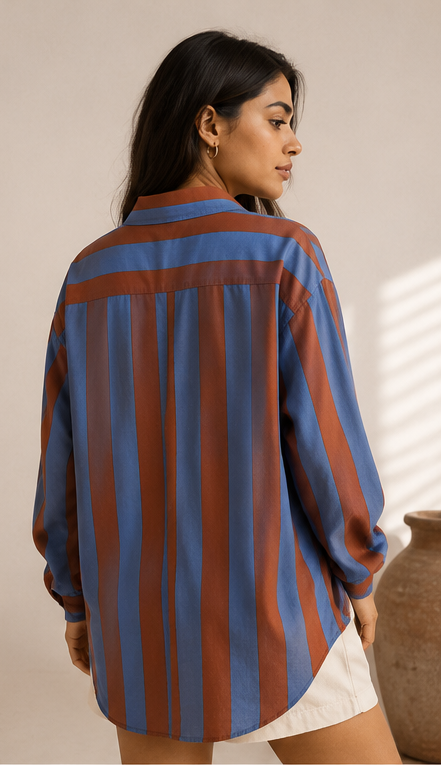 The Rust Blue Stripe Shirt