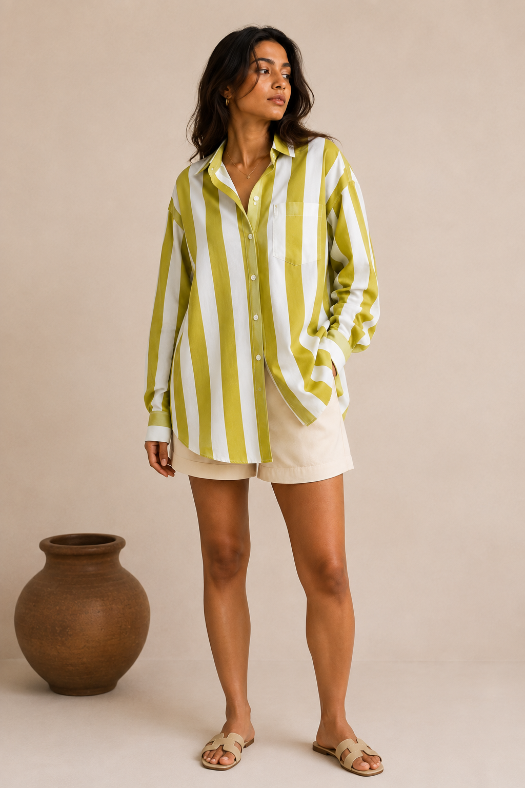 The Olive Stripe Shirt