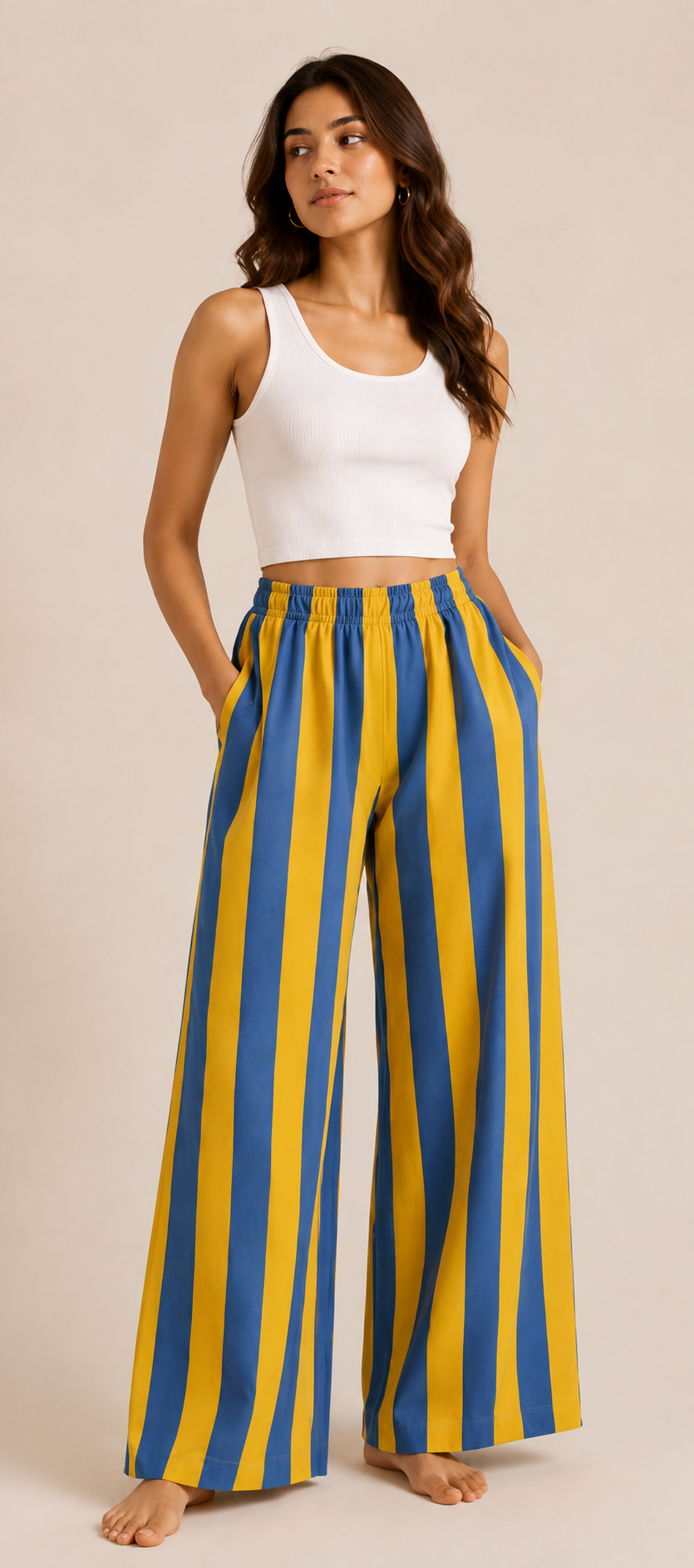 The Cobalt Sun Stripe Pants