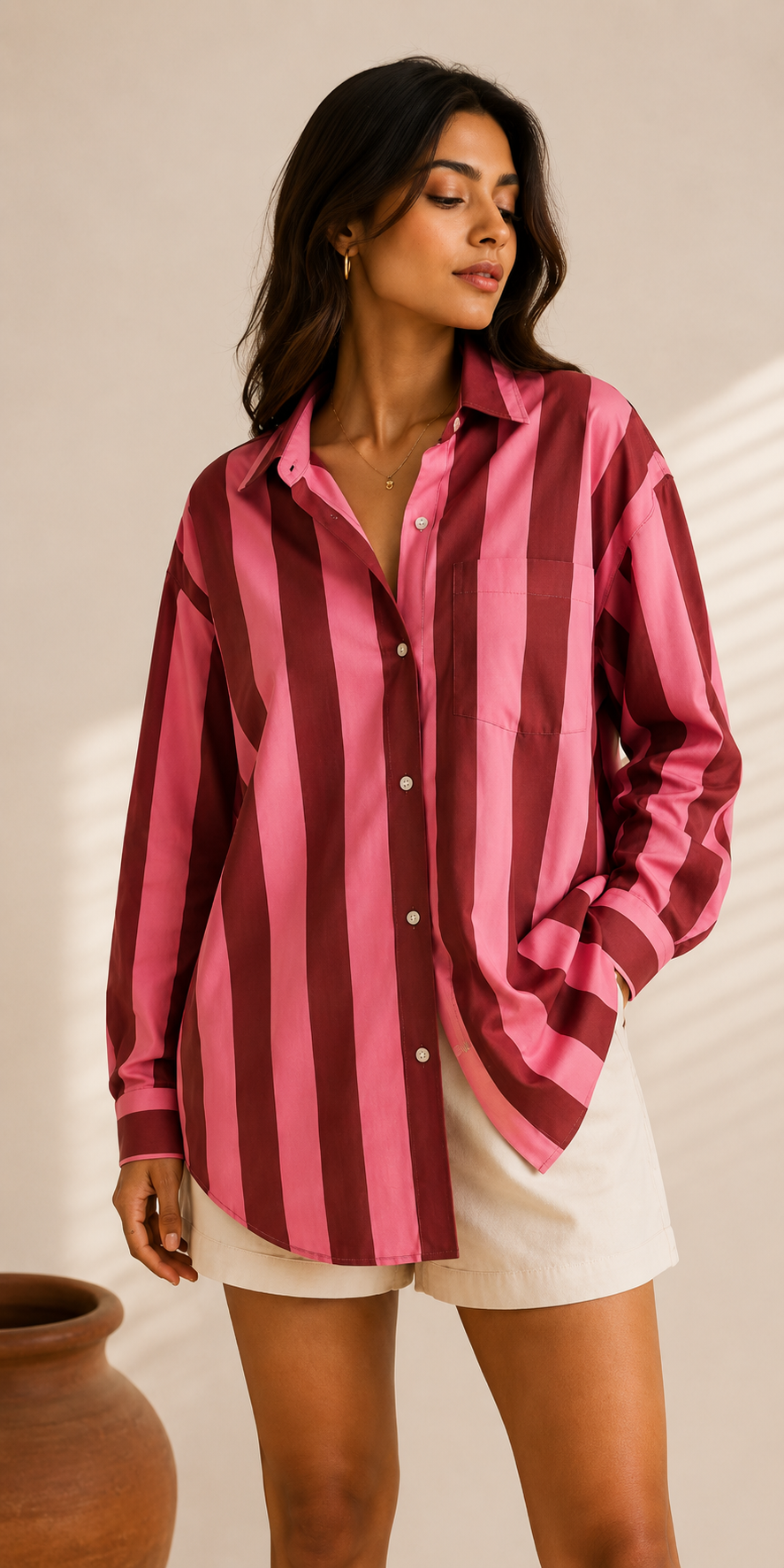The Rosé Stripe Shirt