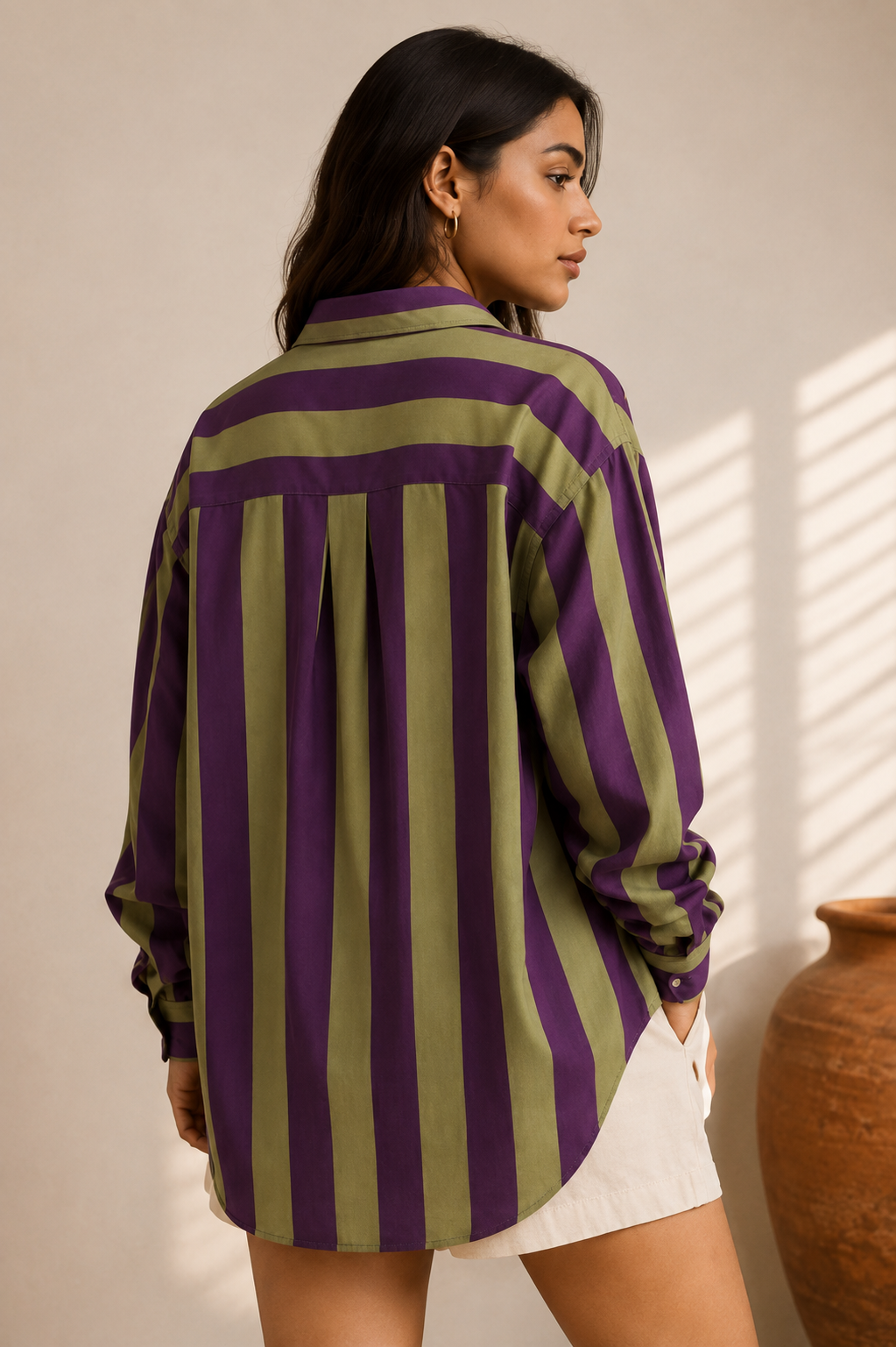 The Olive Noir Stripe Shirt