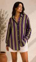 The Olive Noir Stripe Shirt
