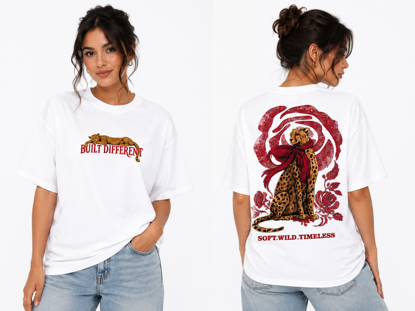 Roohbagh- Built Different Unisex Oversized T-Shirt