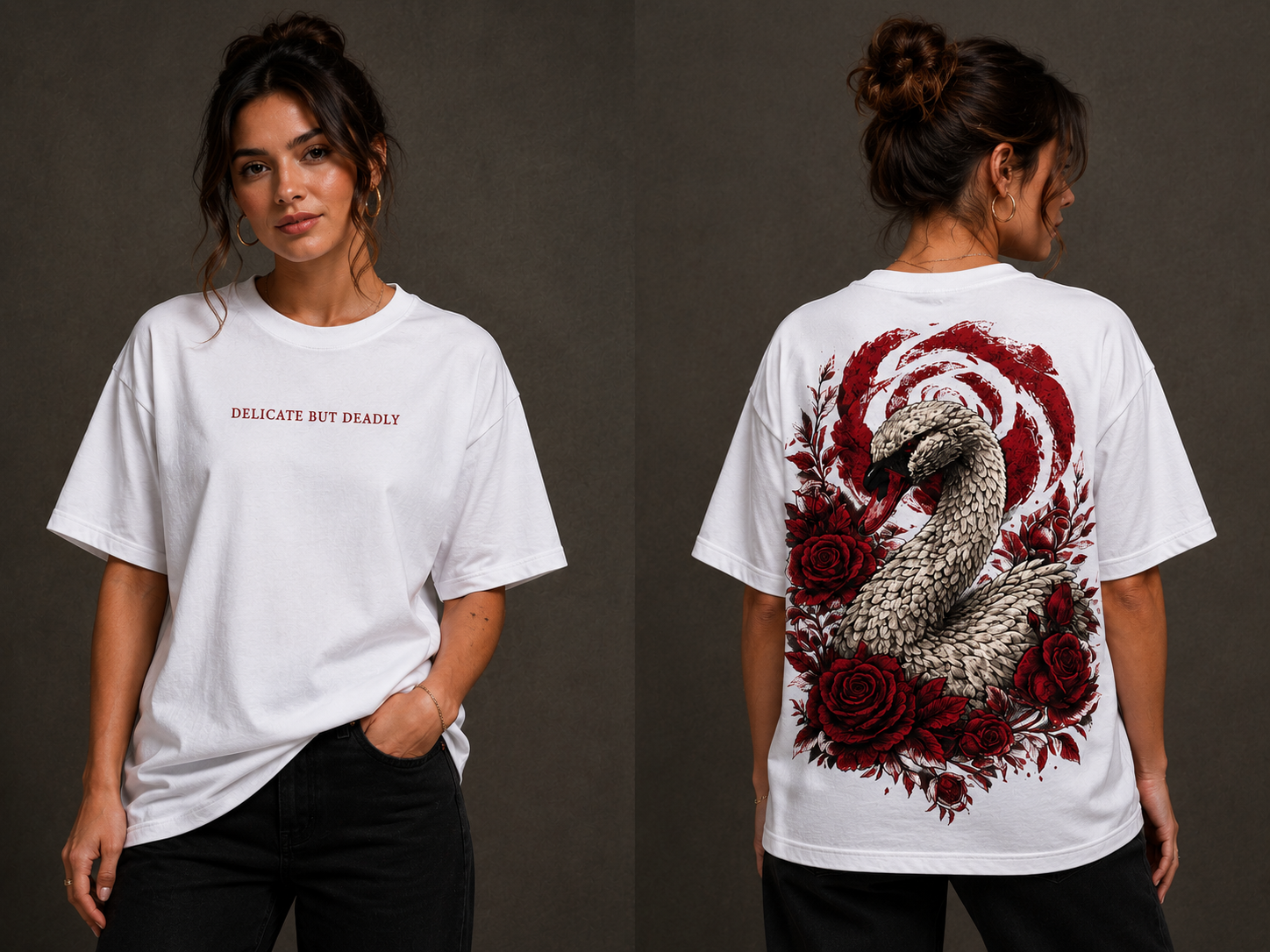 Rajhans-Delicate but Deadly Unisex Oversized T-Shirt