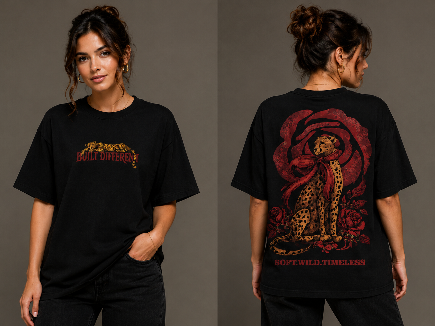 Roohbagh- Built Different Unisex Oversized T-Shirt