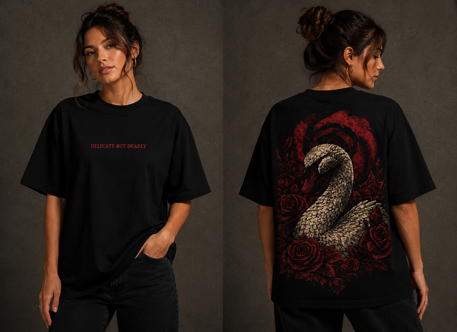 Rajhans-Delicate but Deadly Unisex Oversized T-Shirt