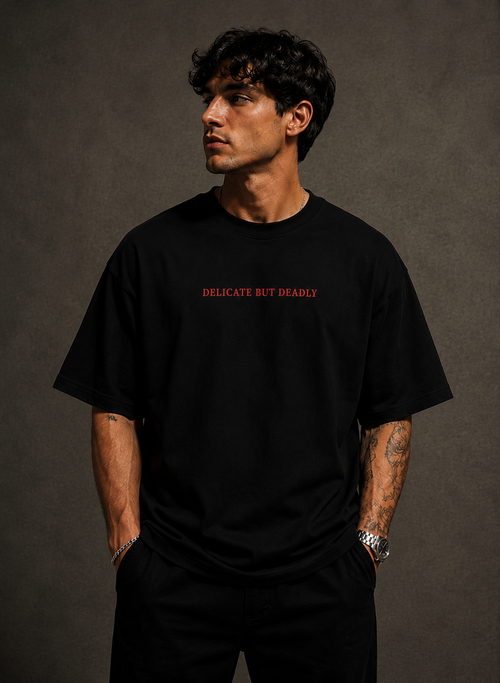 Rajhans-Delicate but Deadly Unisex Oversized T-Shirt