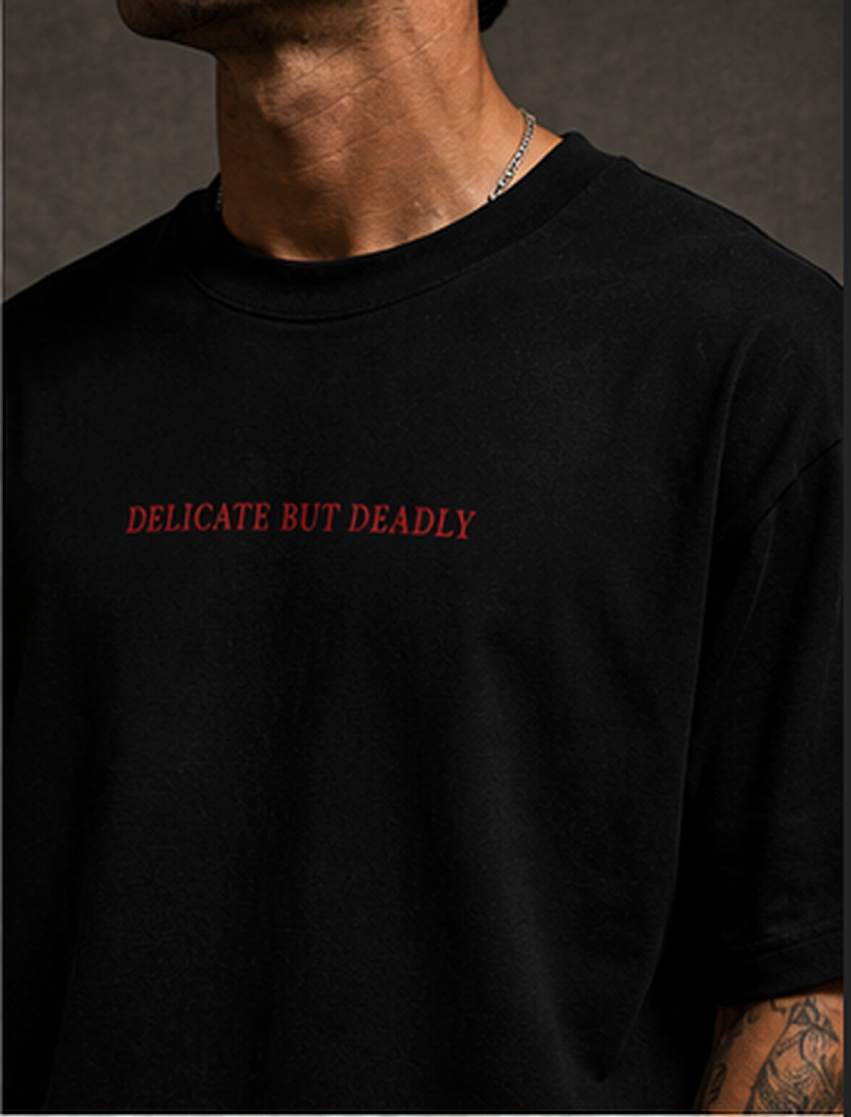 Rajhans-Delicate but Deadly Unisex Oversized T-Shirt